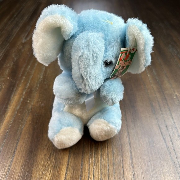 Commonwealth Toys Vintage 99 Commonwealth Blue Elephant Plush
